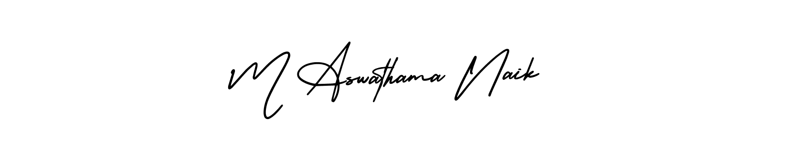 Best and Professional Signature Style for M Aswathama Naik. AmerikaSignatureDemo-Regular Best Signature Style Collection. M Aswathama Naik signature style 3 images and pictures png