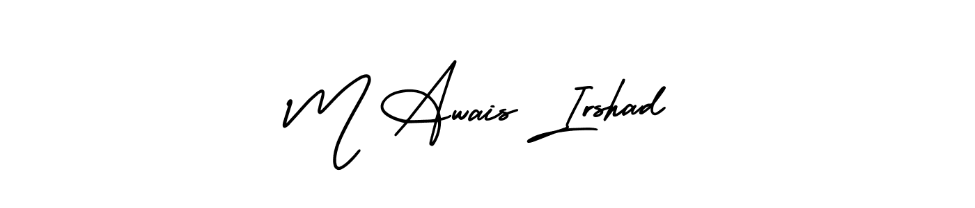 Design your own signature with our free online signature maker. With this signature software, you can create a handwritten (AmerikaSignatureDemo-Regular) signature for name M Awais Irshad. M Awais Irshad signature style 3 images and pictures png