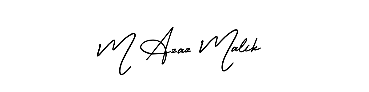 Make a beautiful signature design for name M Azaz Malik. Use this online signature maker to create a handwritten signature for free. M Azaz Malik signature style 3 images and pictures png