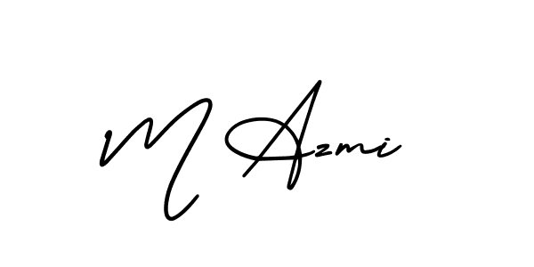 Make a beautiful signature design for name M Azmi. Use this online signature maker to create a handwritten signature for free. M Azmi signature style 3 images and pictures png