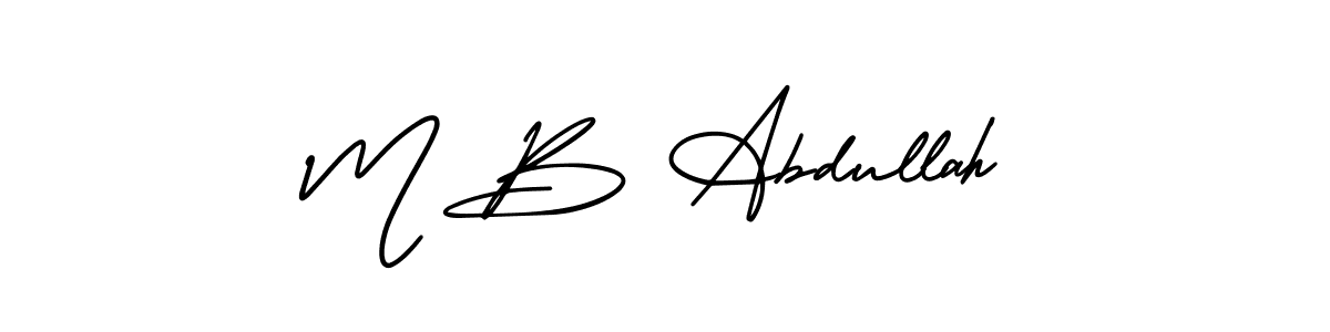 Here are the top 10 professional signature styles for the name M B Abdullah. These are the best autograph styles you can use for your name. M B Abdullah signature style 3 images and pictures png