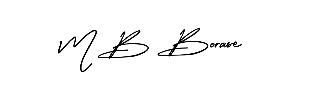 Also we have M B Borase name is the best signature style. Create professional handwritten signature collection using AmerikaSignatureDemo-Regular autograph style. M B Borase signature style 3 images and pictures png