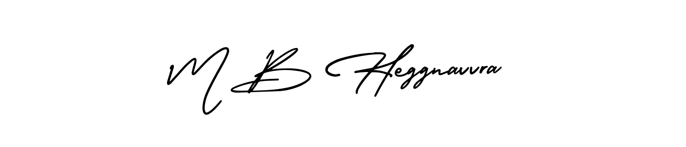 How to make M B Heggnavvra signature? AmerikaSignatureDemo-Regular is a professional autograph style. Create handwritten signature for M B Heggnavvra name. M B Heggnavvra signature style 3 images and pictures png