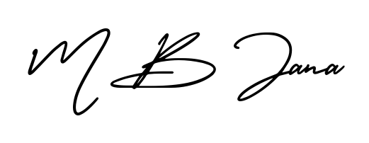 Create a beautiful signature design for name M B Jana. With this signature (AmerikaSignatureDemo-Regular) fonts, you can make a handwritten signature for free. M B Jana signature style 3 images and pictures png
