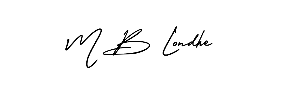 Here are the top 10 professional signature styles for the name M B Londhe. These are the best autograph styles you can use for your name. M B Londhe signature style 3 images and pictures png