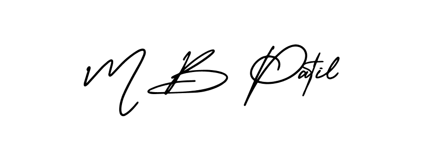 Also we have M B Patil name is the best signature style. Create professional handwritten signature collection using AmerikaSignatureDemo-Regular autograph style. M B Patil signature style 3 images and pictures png