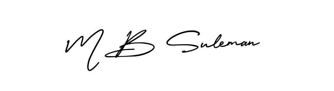 if you are searching for the best signature style for your name M B Suleman. so please give up your signature search. here we have designed multiple signature styles  using AmerikaSignatureDemo-Regular. M B Suleman signature style 3 images and pictures png