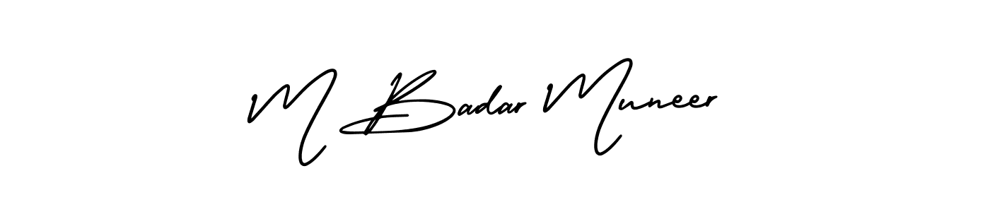 Check out images of Autograph of M Badar Muneer name. Actor M Badar Muneer Signature Style. AmerikaSignatureDemo-Regular is a professional sign style online. M Badar Muneer signature style 3 images and pictures png