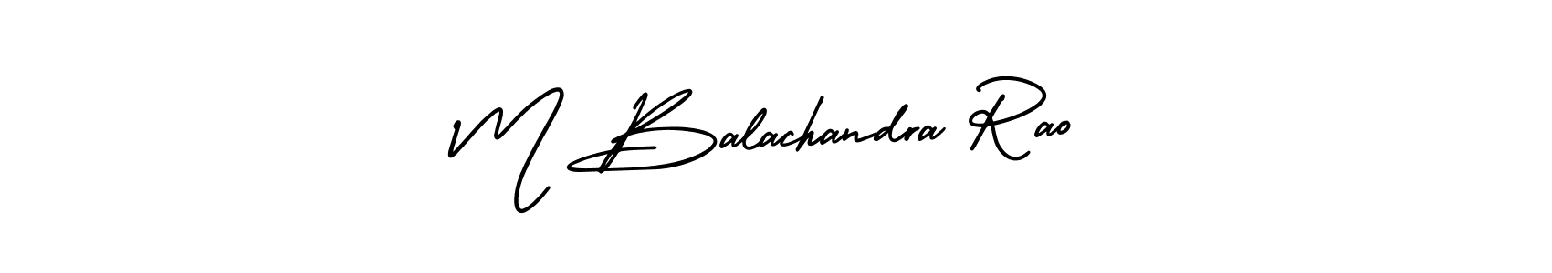 Design your own signature with our free online signature maker. With this signature software, you can create a handwritten (AmerikaSignatureDemo-Regular) signature for name M Balachandra Rao. M Balachandra Rao signature style 3 images and pictures png