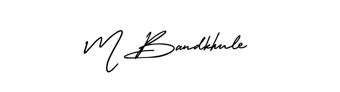 Make a beautiful signature design for name M Bandkhule. Use this online signature maker to create a handwritten signature for free. M Bandkhule signature style 3 images and pictures png