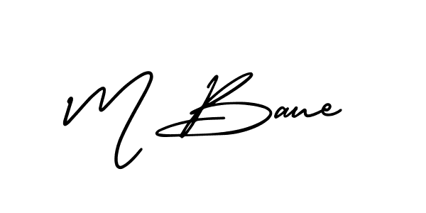 How to make M Baue signature? AmerikaSignatureDemo-Regular is a professional autograph style. Create handwritten signature for M Baue name. M Baue signature style 3 images and pictures png