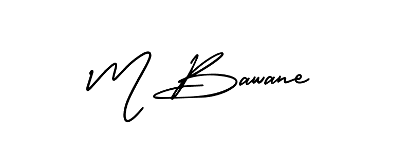 This is the best signature style for the M Bawane name. Also you like these signature font (AmerikaSignatureDemo-Regular). Mix name signature. M Bawane signature style 3 images and pictures png