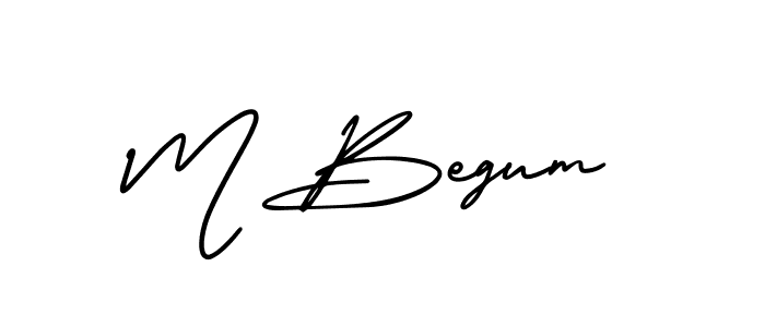 AmerikaSignatureDemo-Regular is a professional signature style that is perfect for those who want to add a touch of class to their signature. It is also a great choice for those who want to make their signature more unique. Get M Begum name to fancy signature for free. M Begum signature style 3 images and pictures png