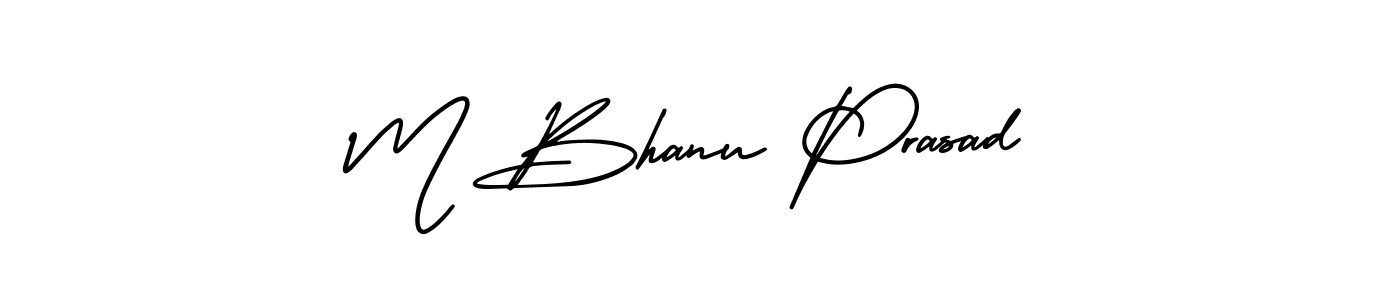 How to make M Bhanu Prasad signature? AmerikaSignatureDemo-Regular is a professional autograph style. Create handwritten signature for M Bhanu Prasad name. M Bhanu Prasad signature style 3 images and pictures png