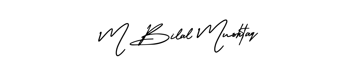 M Bilal Mushtaq stylish signature style. Best Handwritten Sign (AmerikaSignatureDemo-Regular) for my name. Handwritten Signature Collection Ideas for my name M Bilal Mushtaq. M Bilal Mushtaq signature style 3 images and pictures png