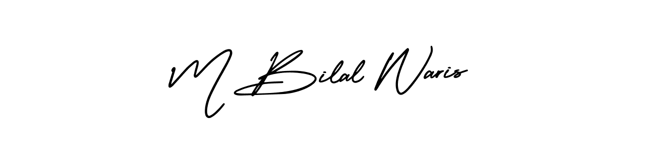 Also we have M Bilal Waris name is the best signature style. Create professional handwritten signature collection using AmerikaSignatureDemo-Regular autograph style. M Bilal Waris signature style 3 images and pictures png