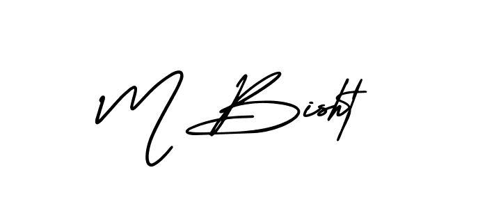 It looks lik you need a new signature style for name M Bisht. Design unique handwritten (AmerikaSignatureDemo-Regular) signature with our free signature maker in just a few clicks. M Bisht signature style 3 images and pictures png