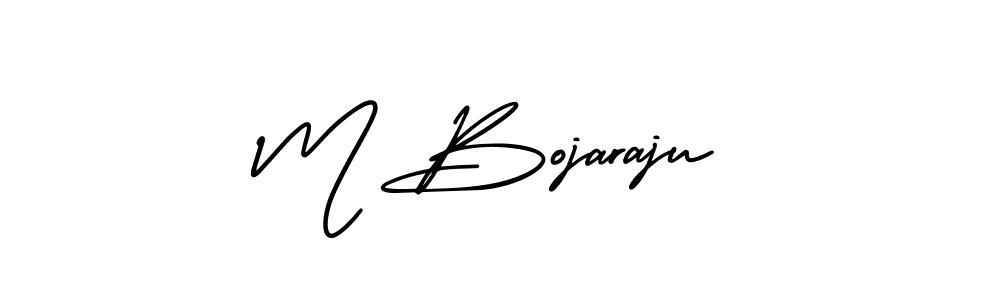 AmerikaSignatureDemo-Regular is a professional signature style that is perfect for those who want to add a touch of class to their signature. It is also a great choice for those who want to make their signature more unique. Get M Bojaraju name to fancy signature for free. M Bojaraju signature style 3 images and pictures png