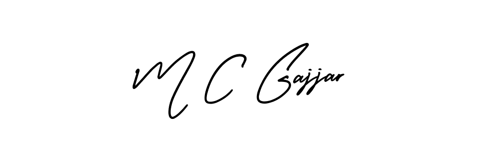 Also we have M C Gajjar name is the best signature style. Create professional handwritten signature collection using AmerikaSignatureDemo-Regular autograph style. M C Gajjar signature style 3 images and pictures png