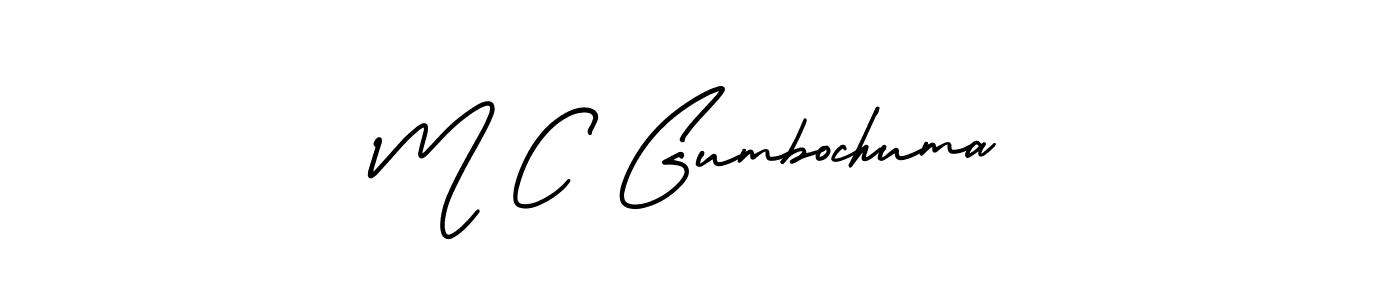 Make a beautiful signature design for name M C Gumbochuma. Use this online signature maker to create a handwritten signature for free. M C Gumbochuma signature style 3 images and pictures png