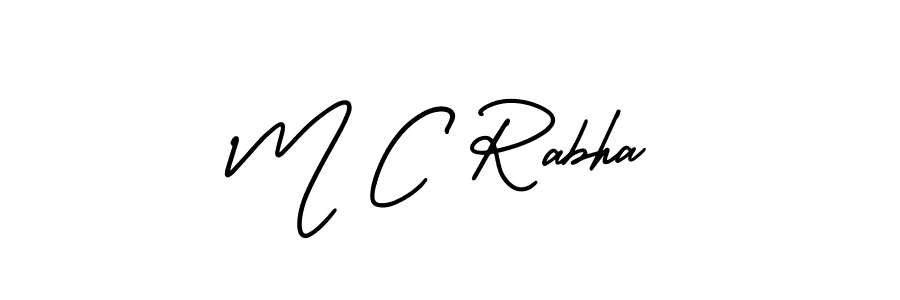 Best and Professional Signature Style for M C Rabha. AmerikaSignatureDemo-Regular Best Signature Style Collection. M C Rabha signature style 3 images and pictures png