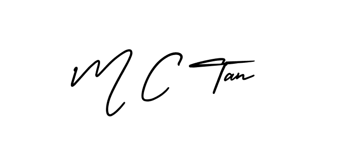 AmerikaSignatureDemo-Regular is a professional signature style that is perfect for those who want to add a touch of class to their signature. It is also a great choice for those who want to make their signature more unique. Get M C Tan name to fancy signature for free. M C Tan signature style 3 images and pictures png