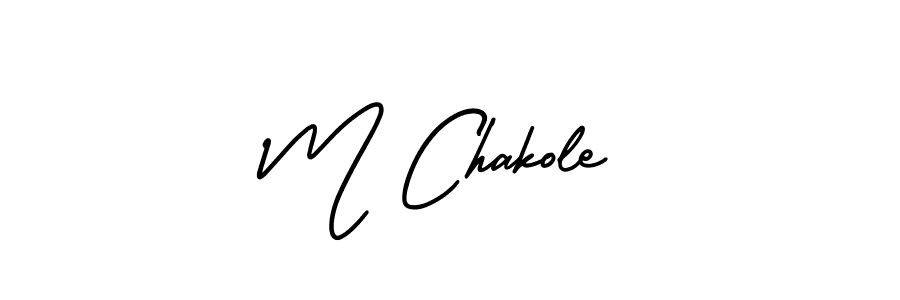 Also You can easily find your signature by using the search form. We will create M Chakole name handwritten signature images for you free of cost using AmerikaSignatureDemo-Regular sign style. M Chakole signature style 3 images and pictures png