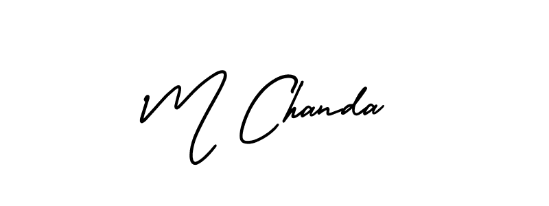 Check out images of Autograph of M Chanda name. Actor M Chanda Signature Style. AmerikaSignatureDemo-Regular is a professional sign style online. M Chanda signature style 3 images and pictures png