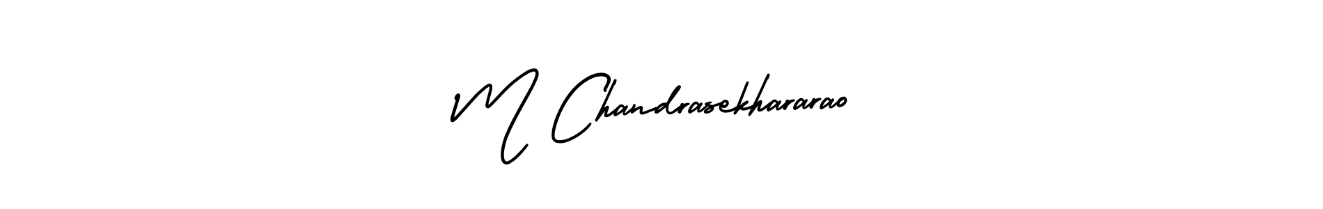 The best way (AmerikaSignatureDemo-Regular) to make a short signature is to pick only two or three words in your name. The name M Chandrasekhararao include a total of six letters. For converting this name. M Chandrasekhararao signature style 3 images and pictures png