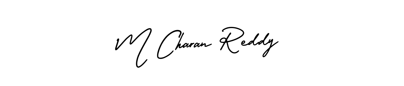 Make a short M Charan Reddy signature style. Manage your documents anywhere anytime using AmerikaSignatureDemo-Regular. Create and add eSignatures, submit forms, share and send files easily. M Charan Reddy signature style 3 images and pictures png
