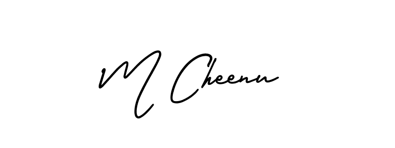 Best and Professional Signature Style for M Cheenu. AmerikaSignatureDemo-Regular Best Signature Style Collection. M Cheenu signature style 3 images and pictures png