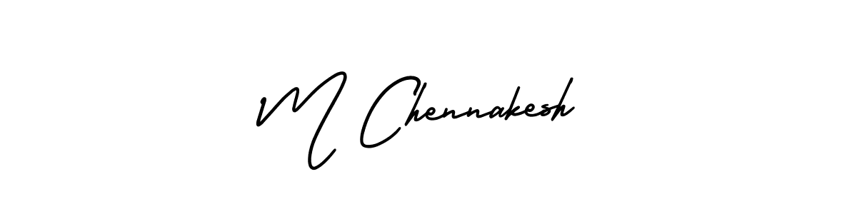 How to make M Chennakesh signature? AmerikaSignatureDemo-Regular is a professional autograph style. Create handwritten signature for M Chennakesh name. M Chennakesh signature style 3 images and pictures png