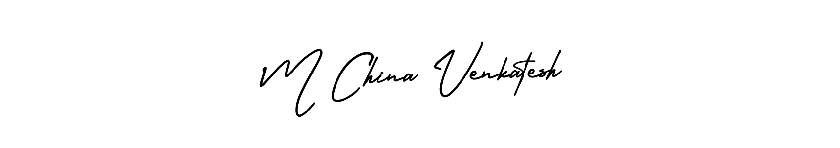 How to Draw M China Venkatesh signature style? AmerikaSignatureDemo-Regular is a latest design signature styles for name M China Venkatesh. M China Venkatesh signature style 3 images and pictures png