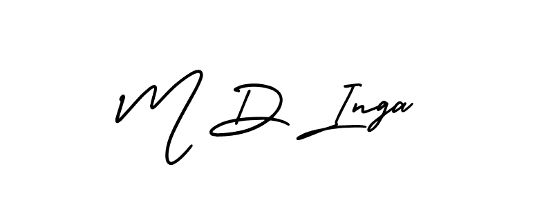 Best and Professional Signature Style for M D Inga. AmerikaSignatureDemo-Regular Best Signature Style Collection. M D Inga signature style 3 images and pictures png