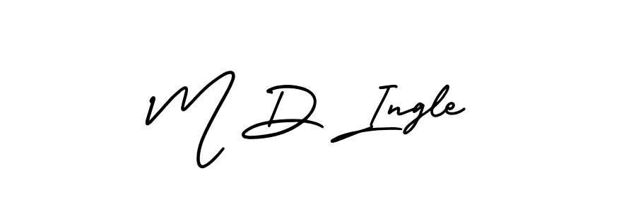 Similarly AmerikaSignatureDemo-Regular is the best handwritten signature design. Signature creator online .You can use it as an online autograph creator for name M D Ingle. M D Ingle signature style 3 images and pictures png