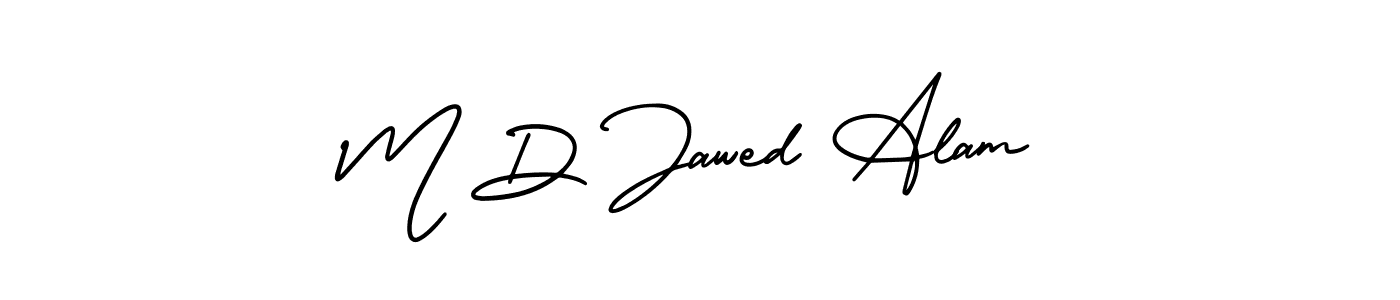 Make a beautiful signature design for name M D Jawed Alam. With this signature (AmerikaSignatureDemo-Regular) style, you can create a handwritten signature for free. M D Jawed Alam signature style 3 images and pictures png