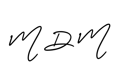 Use a signature maker to create a handwritten signature online. With this signature software, you can design (AmerikaSignatureDemo-Regular) your own signature for name M D M. M D M signature style 3 images and pictures png