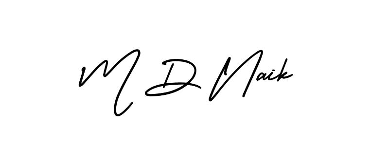 if you are searching for the best signature style for your name M D Naik. so please give up your signature search. here we have designed multiple signature styles  using AmerikaSignatureDemo-Regular. M D Naik signature style 3 images and pictures png