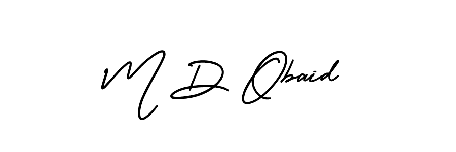 It looks lik you need a new signature style for name M D Obaid. Design unique handwritten (AmerikaSignatureDemo-Regular) signature with our free signature maker in just a few clicks. M D Obaid signature style 3 images and pictures png