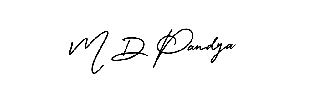 Also we have M D Pandya name is the best signature style. Create professional handwritten signature collection using AmerikaSignatureDemo-Regular autograph style. M D Pandya signature style 3 images and pictures png