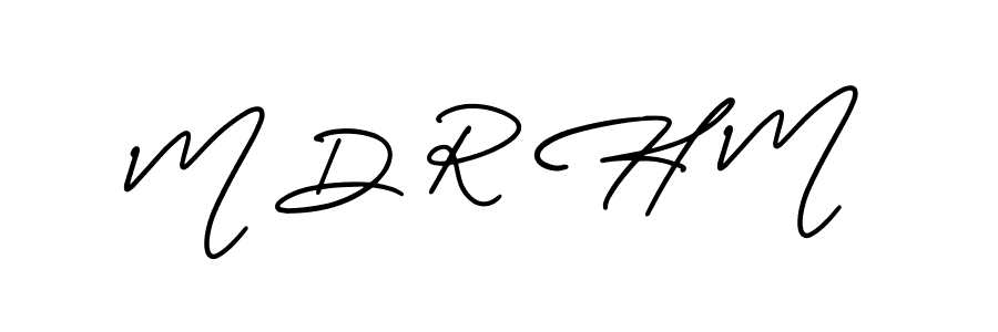 if you are searching for the best signature style for your name M D R H M. so please give up your signature search. here we have designed multiple signature styles  using AmerikaSignatureDemo-Regular. M D R H M signature style 3 images and pictures png