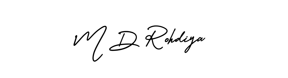 This is the best signature style for the M D Rohdiya name. Also you like these signature font (AmerikaSignatureDemo-Regular). Mix name signature. M D Rohdiya signature style 3 images and pictures png