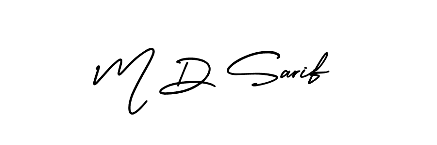 Best and Professional Signature Style for M D Sarif. AmerikaSignatureDemo-Regular Best Signature Style Collection. M D Sarif signature style 3 images and pictures png