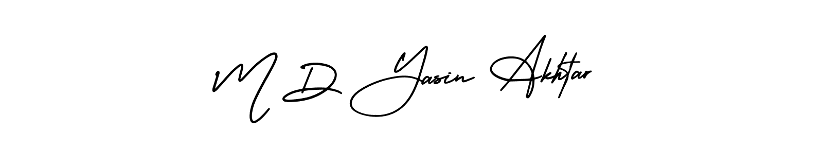 Also we have M D Yasin Akhtar name is the best signature style. Create professional handwritten signature collection using AmerikaSignatureDemo-Regular autograph style. M D Yasin Akhtar signature style 3 images and pictures png