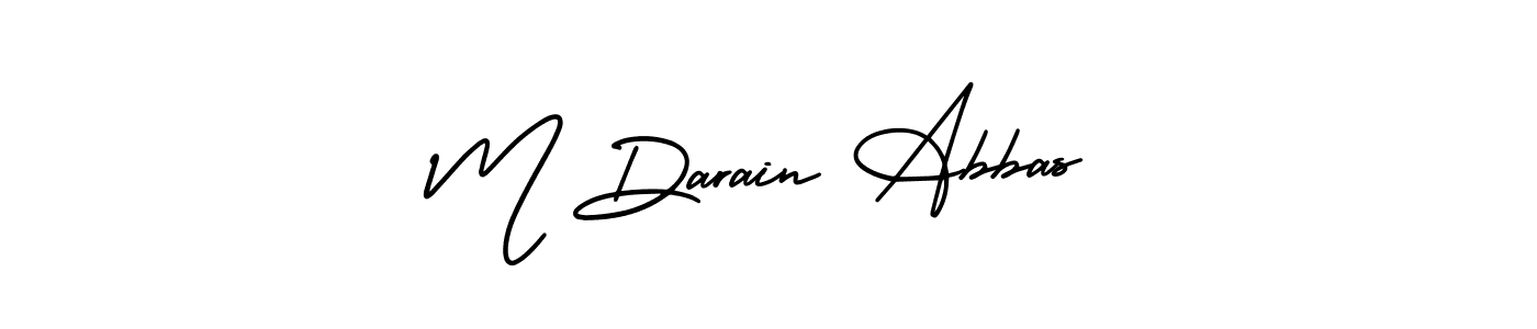 Design your own signature with our free online signature maker. With this signature software, you can create a handwritten (AmerikaSignatureDemo-Regular) signature for name M Darain Abbas. M Darain Abbas signature style 3 images and pictures png