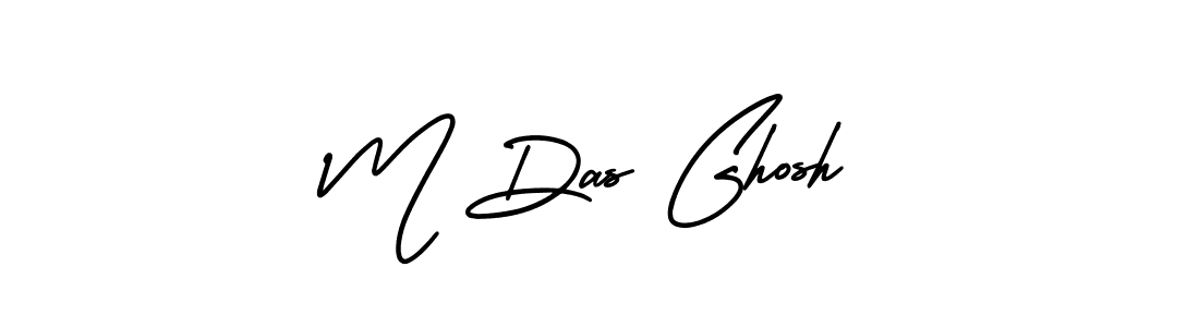 Use a signature maker to create a handwritten signature online. With this signature software, you can design (AmerikaSignatureDemo-Regular) your own signature for name M Das Ghosh. M Das Ghosh signature style 3 images and pictures png