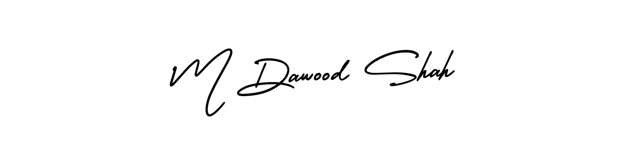 How to make M Dawood Shah signature? AmerikaSignatureDemo-Regular is a professional autograph style. Create handwritten signature for M Dawood Shah name. M Dawood Shah signature style 3 images and pictures png