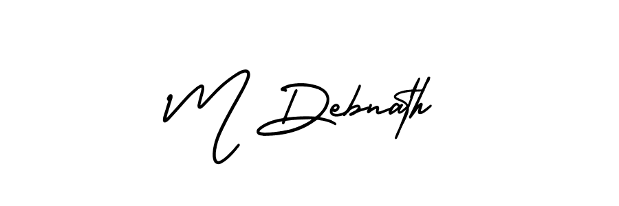 How to Draw M Debnath signature style? AmerikaSignatureDemo-Regular is a latest design signature styles for name M Debnath. M Debnath signature style 3 images and pictures png