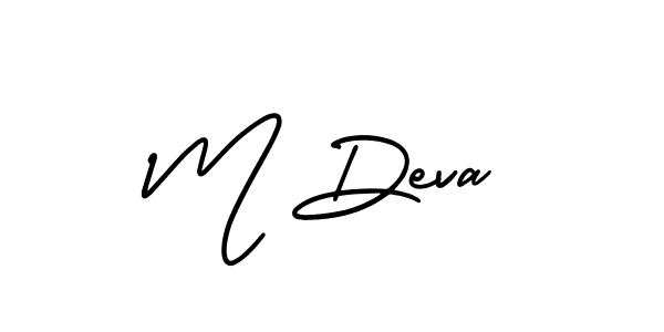 Make a beautiful signature design for name M Deva. Use this online signature maker to create a handwritten signature for free. M Deva signature style 3 images and pictures png