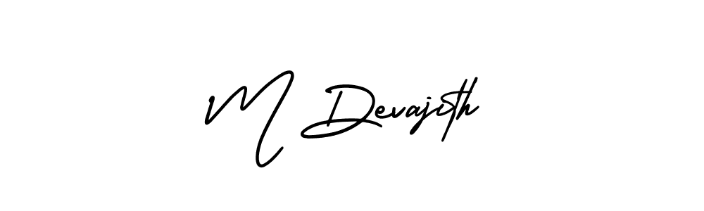 Similarly AmerikaSignatureDemo-Regular is the best handwritten signature design. Signature creator online .You can use it as an online autograph creator for name M Devajith. M Devajith signature style 3 images and pictures png
